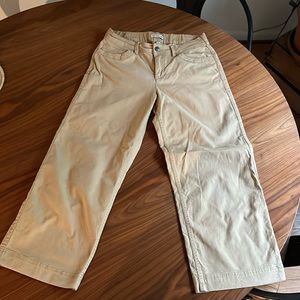 Toad & Co Earthworks Wide leg Khaki Pants